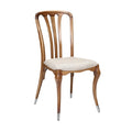 Chaise en bois avec assise rembourrée