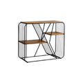 Étagère en métal et bois avec design moderne et étagères ouvertes