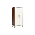 Armoire moderne en bois et métal avec finition bicolore